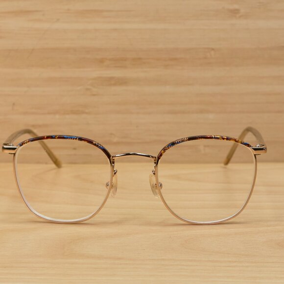 Bailey Nelson Theodore Half Windsor Mahogany Gold Eyeglasses frame, 48 21 145 - Picture 1 of 9